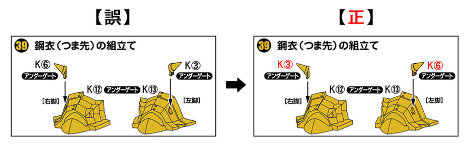 PLAMAX MS-09 影輝鋼衣龍王丸」使用說明書標示錯誤致歉及更正公告