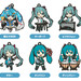 初音未來 黏土人Plus 收藏系列橡膠鑰匙圈 Band together 第三彈