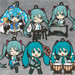 初音未來 黏土人Plus 收藏系列橡膠鑰匙圈 Band together 第三彈