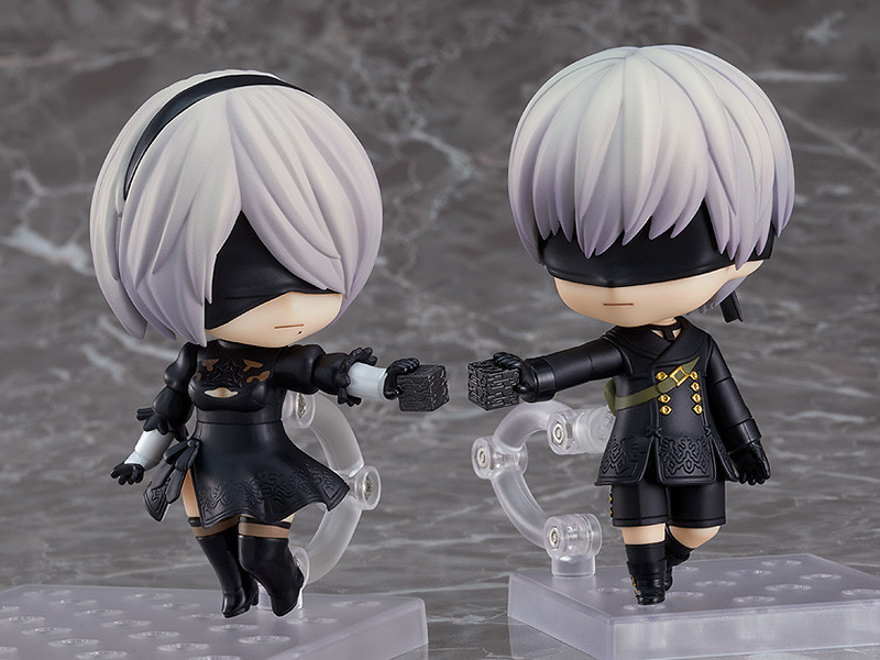 ライトブラウン/ブラック ねんどろいど 2B 9S ニーア - ゲームキャラクター