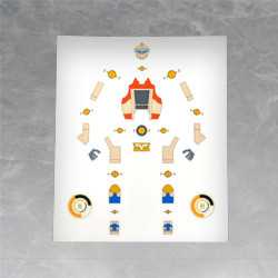 Godzilla Singular Point Jet Jaguar Console Clear Sticker